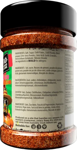 Angus&Oink (Rub Me) El Jefe Chilli X Lime Seasoning 210 Gram 9 Angus&Oink (Rub Me) El Jefe Chilli X Lime Seasoning 210 Gram -Barebones Winkel image 1