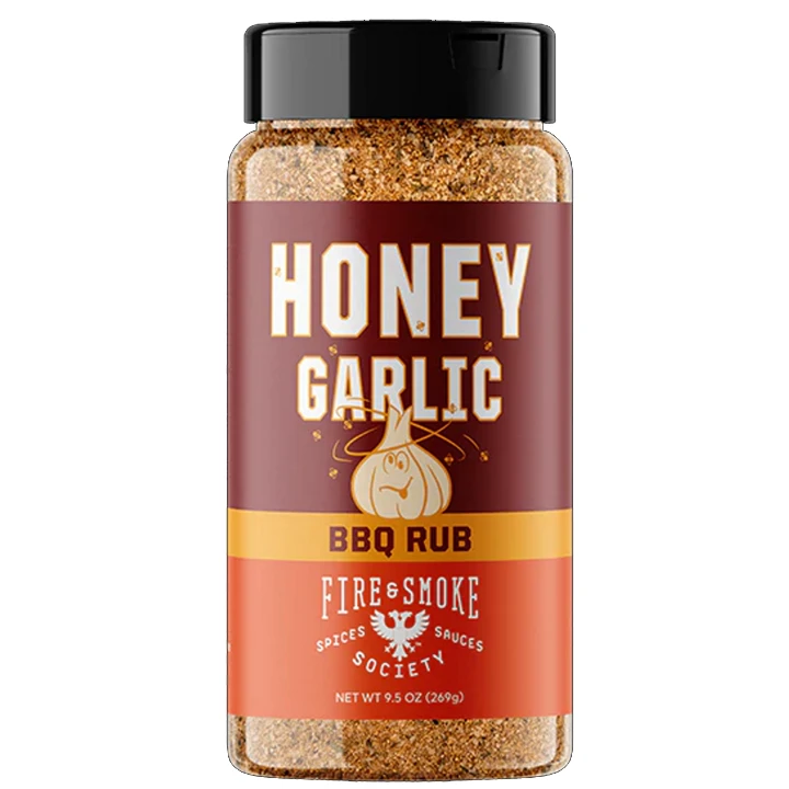 Fire&Smoke Honey Garlic BBQ Rub 9.5 Oz 3 Fire&Smoke Honey Garlic BBQ Rub 9.5 Oz