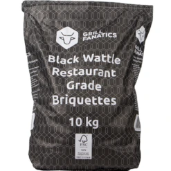 Grill Fanatics Black Wattle Restaurant Grade Briketten Pillow Shape 10 Kg