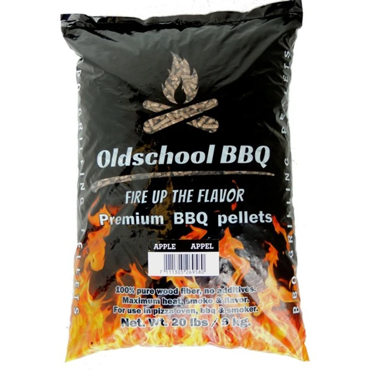 Oldschool BBQ Appel Pellets 9 Kg 3 Oldschool BBQ Appel Pellets 9 Kg