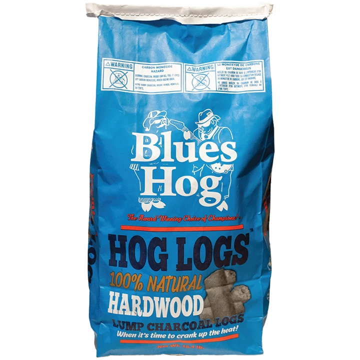 Blues Hog All Natural LOG Charcoal 7 Kg 3 Blues Hog All Natural LOG Charcoal 7 Kg