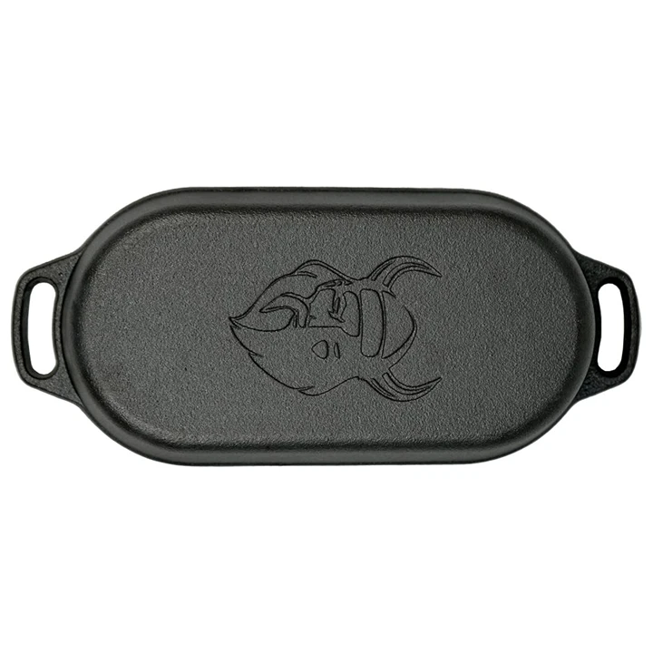 Valhal Outdoor Gietijzeren Dutch Oven Met Grill Deksel Ovaal 1 Liter 4 Valhal Outdoor Gietijzeren Dutch Oven Met Grill Deksel Ovaal 1 Liter - Afbeelding 2