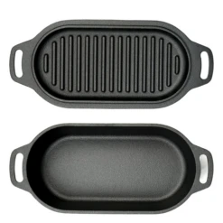 Valhal Outdoor Gietijzeren Dutch Oven Met Grill Deksel Ovaal 1 Liter 9 Valhal Outdoor Gietijzeren Dutch Oven Met Grill Deksel Ovaal 1 Liter -Barebones Winkel image 585