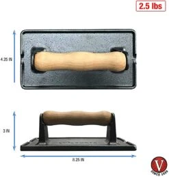 Victoria Cast Iron Emaille Bacon Press -Barebones Winkel image 671