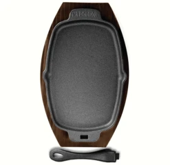 Napoleon Gietijzeren Pan Met Houten Serveerplank