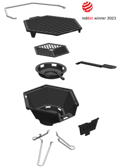 Kibo Grill Model 3.0 -Barebones Winkel image 754