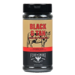 Fire&Smoke Black & Tan Black Salt Steak Rub 13.6 Oz
